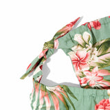 わんこ服・ムームー🌺プルメリアヤシ・セージ