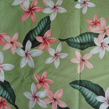 わんこ服・ムームー🌺プルメリア・ヤシ グリーン