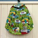 わんこ服・アロハシャツ🌺キャンピングカー グリーン