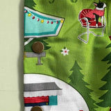 わんこ服・アロハシャツ🌺キャンピングカー グリーン