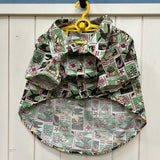 わんこ服・アロハシャツ🌺シークリーチャーグリーン