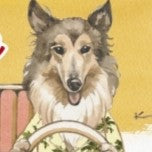 ステッカー🐶aloha drive