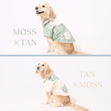 わんこ服・アロハシャツ🌺ハワイアンヒストリー・モス×タン