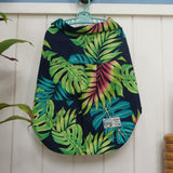 わんこ服・アロハシャツ🌺ビビットモンステラ M