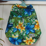 わんこ服・アロハシャツ🌺ブルーハイビスカス・ワイルドアイランド