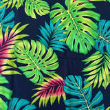 わんこ服・アロハシャツ🌺ビビットモンステラ M