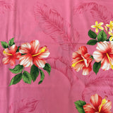 わんこ服・アロハシャツ🌺エレガントハイビスカスピンク M