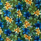 わんこ服・アロハシャツ🌺ブルーハイビスカス・ワイルドアイランド