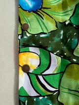 わんこ服・ムームー🌺ブルーハイビスカス・ワイルドアイランド M