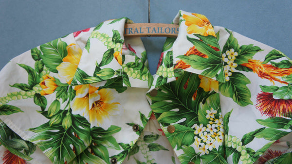アロハシャツ・ハワイステートフラワー🌺わんこ服とお揃い