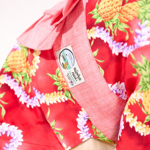 【5月上旬販売開始】わんこ浴衣🌺パイナップル・レイ