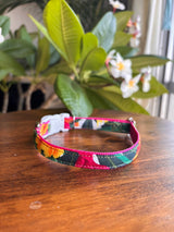 わんこ服とお揃い🌺首輪(SMサイズ）